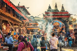 Kala Bhairava-templet, Kathmandu, Nepal